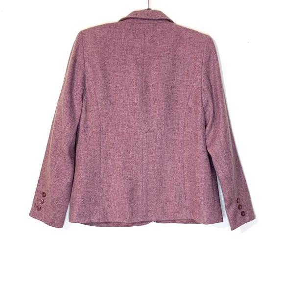 Appleseeds Wool Blend Fully Lined Career Casual Blazer Shoulder Pads Size 12 - Picture 8 of 9